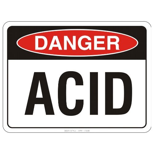 Danger – Acid Sign