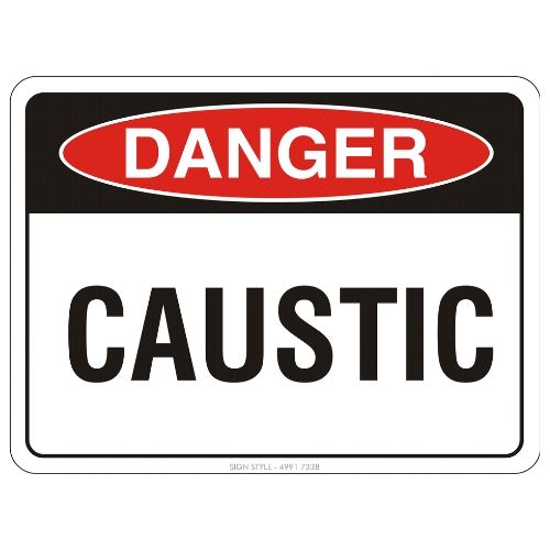 Danger – Caustic Sign