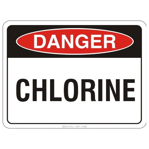 Danger – Chlorine Sign