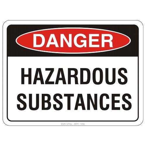 Danger – Hazardous Substances Sign