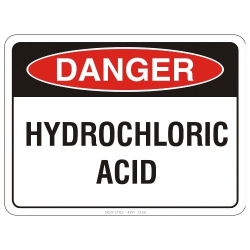 Danger – Hydrochloric Acid Sign