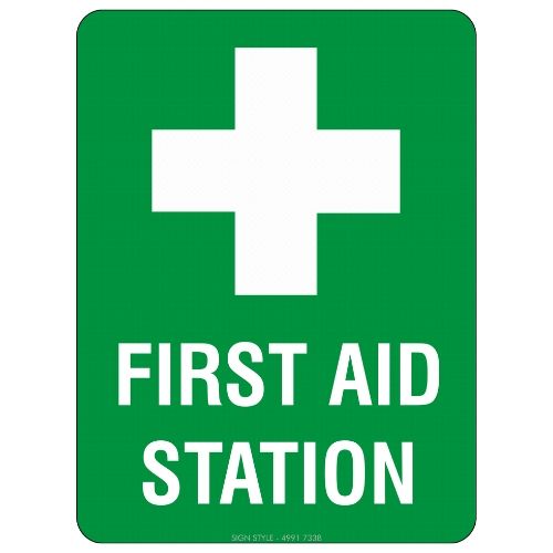 First Aid – First Aid Station Sign