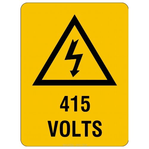 Warning – 415 Volts Sign