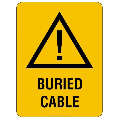 Warning – Buried Cable Sign