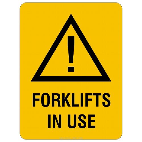 Warning – Forklifts In Use Sign