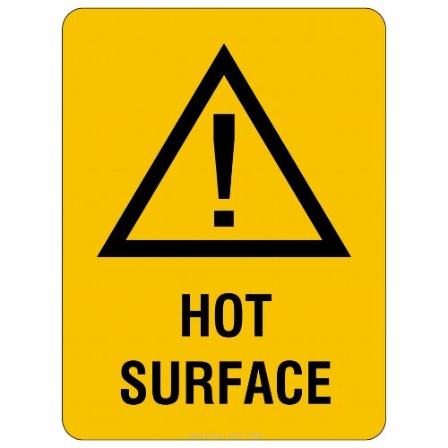 Warning – Hot Surface Sign