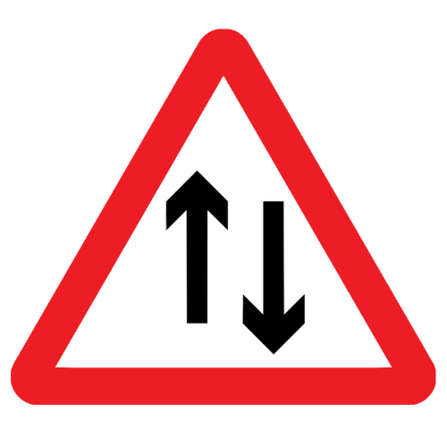 Road Sign – Two Way Sign Class 2 Reflective