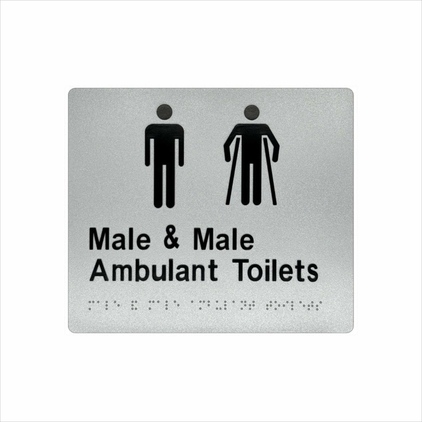 Ambulant & Toilet Signs - Male & Male Ambulant Toilet Sign