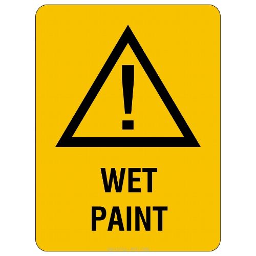 Warning – Wet Paint Sign