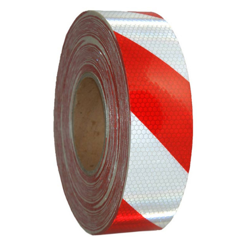 Reflective Tape – Class 1 Ultra High Reflective Red/White Tape 50mmx45.7m