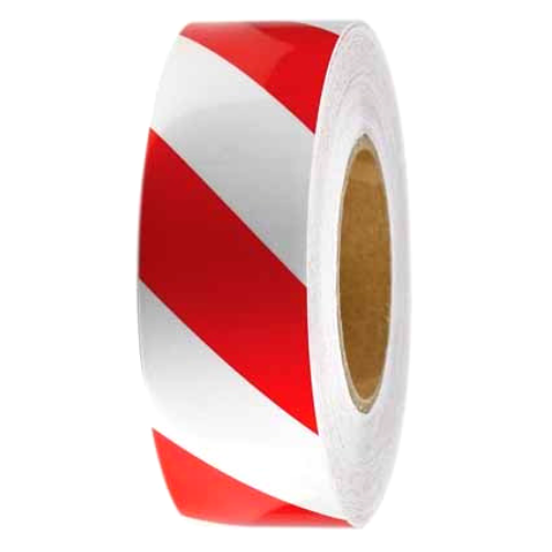 Reflective Tape – Class 2 Reflective Red/White Tape 50mmx45.7m