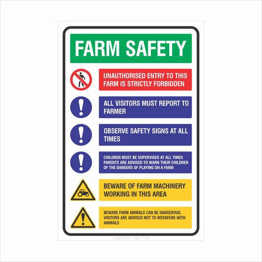 Property Signs – Farm Safety Sign