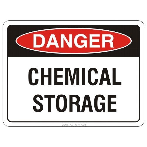 Danger - Chemical Storage Sign