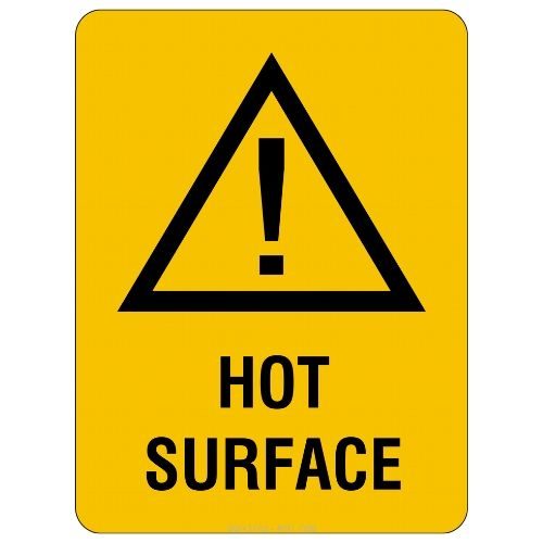 Warning - Hot Surface Sign